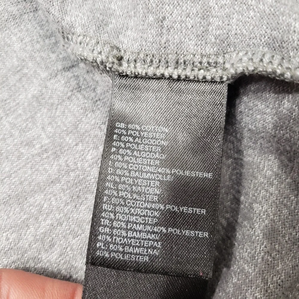 The North Face Shirt Mens Medium Gray Pullover Long Sleeve Raglan